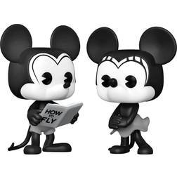 Funko POP! Disney Mickey Mouse & minnie Mouse [Plane Crazy] 2-Pack Exclusive